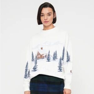 Hollister White winter mock neck